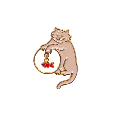 Mischievous Cat Pin