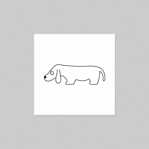 postcard / dachshund series (3/set)
